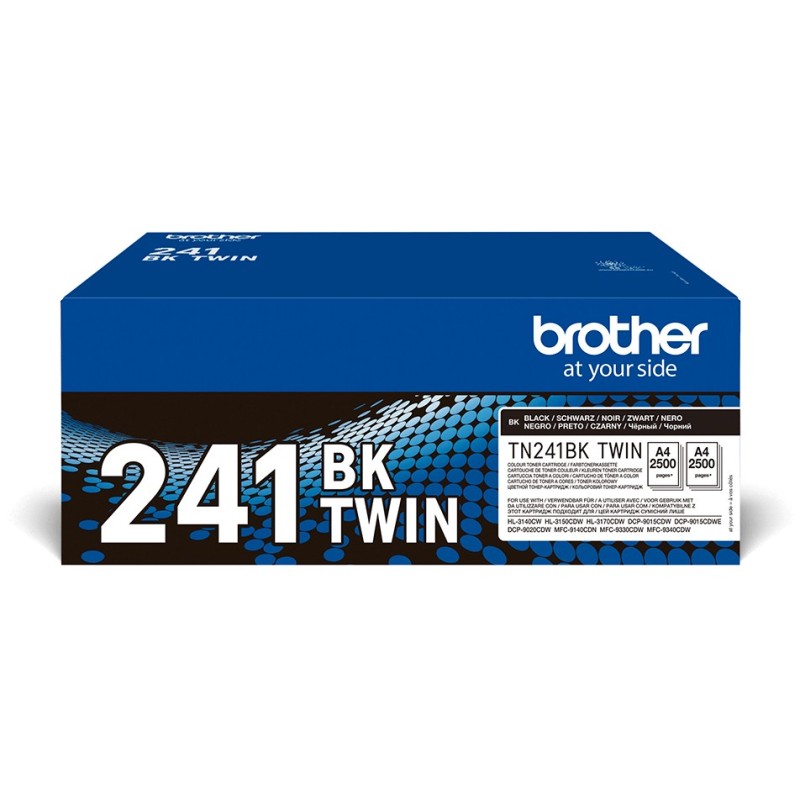 Buy Brother Toner - TN241BKTWIN - 2-pack up to 2,500 pages ISO/IEC 19798 in Cyprus, Nicosia, Limassol, Larnaka, Pafos