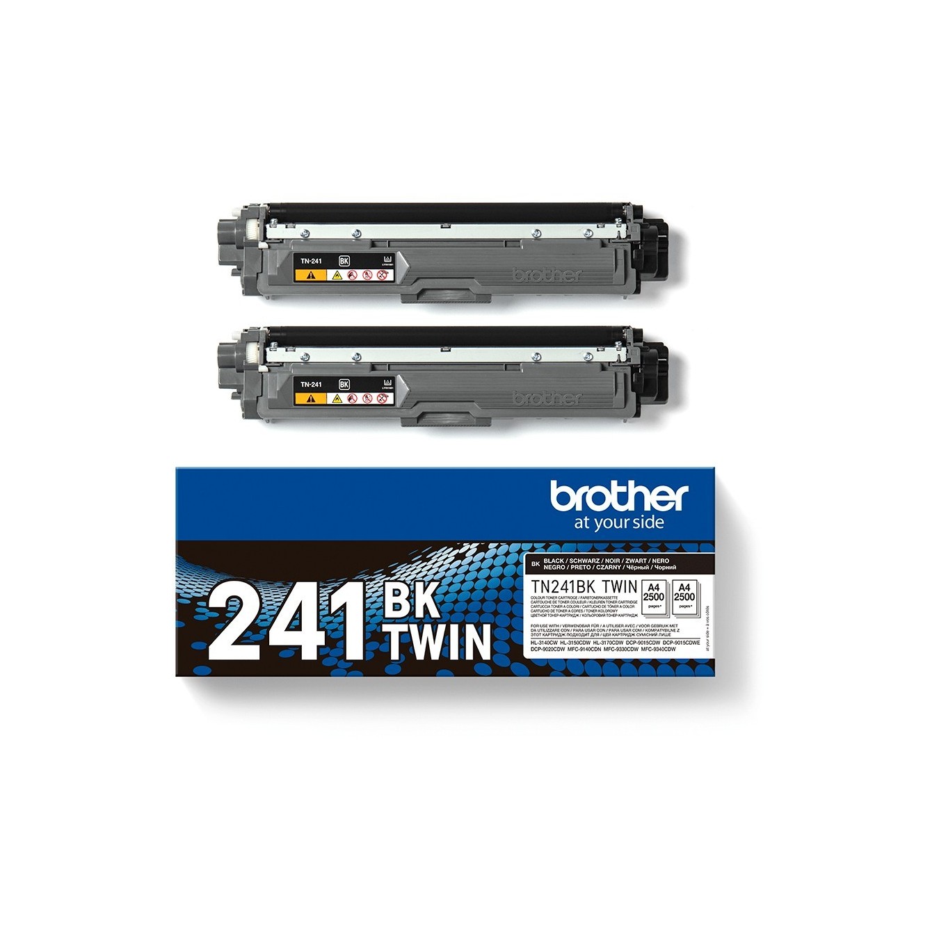 Brother Toner - TN241BKTWIN - 2-pack up to 2,500 pages ISO/IEC 19798 — Buy in Cyprus with Fast Delivery