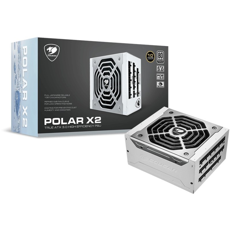 Buy COUGAR Power Supply - POLAR X2 1200W - ATX3.1 80 Plus Platinum Modular in Cyprus, Nicosia, Limassol, Larnaka, Pafos