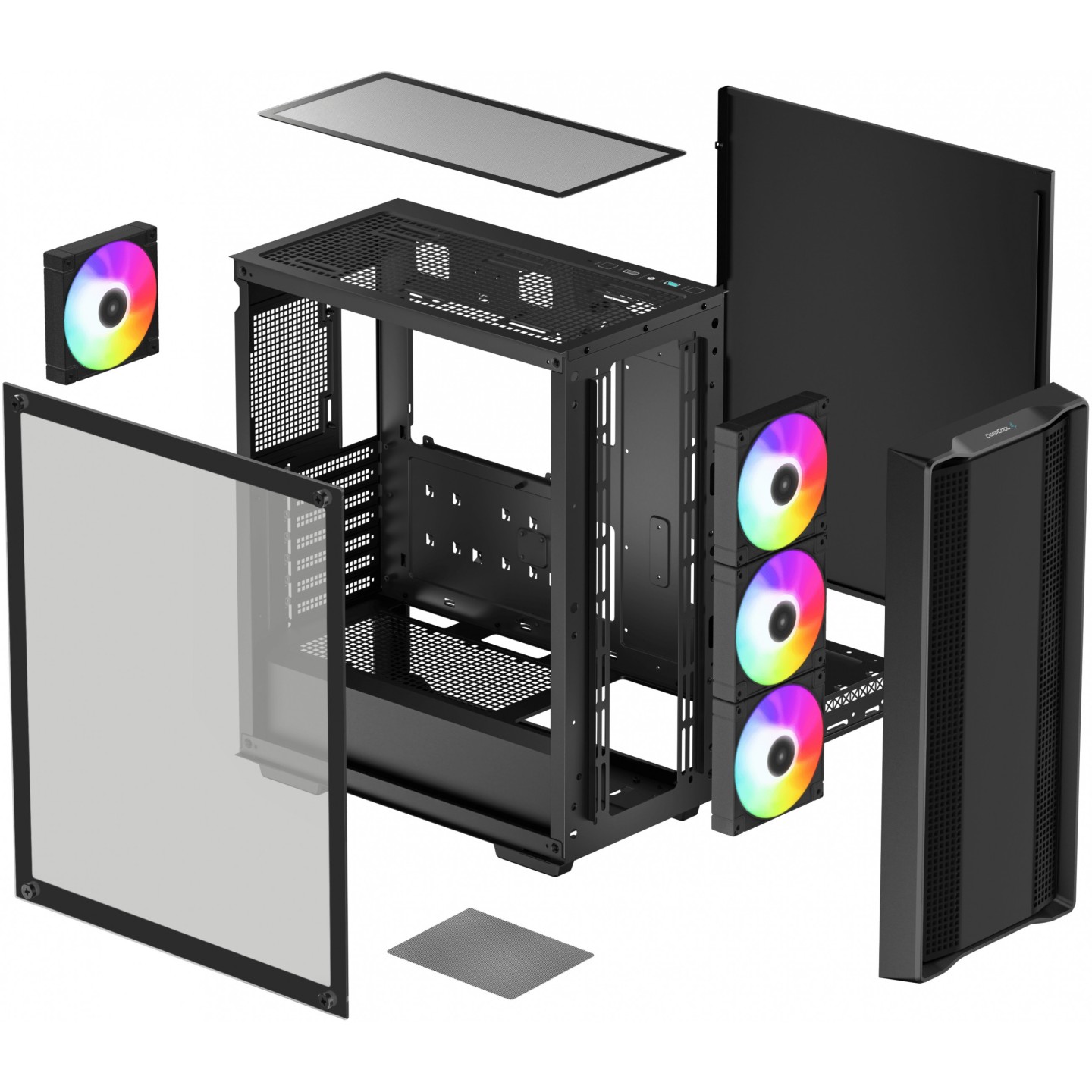 DeepCool CC560 ARGB V2 Mid Tower PC Case - Black (Boxed) — Buy in Cyprus with Fast Delivery