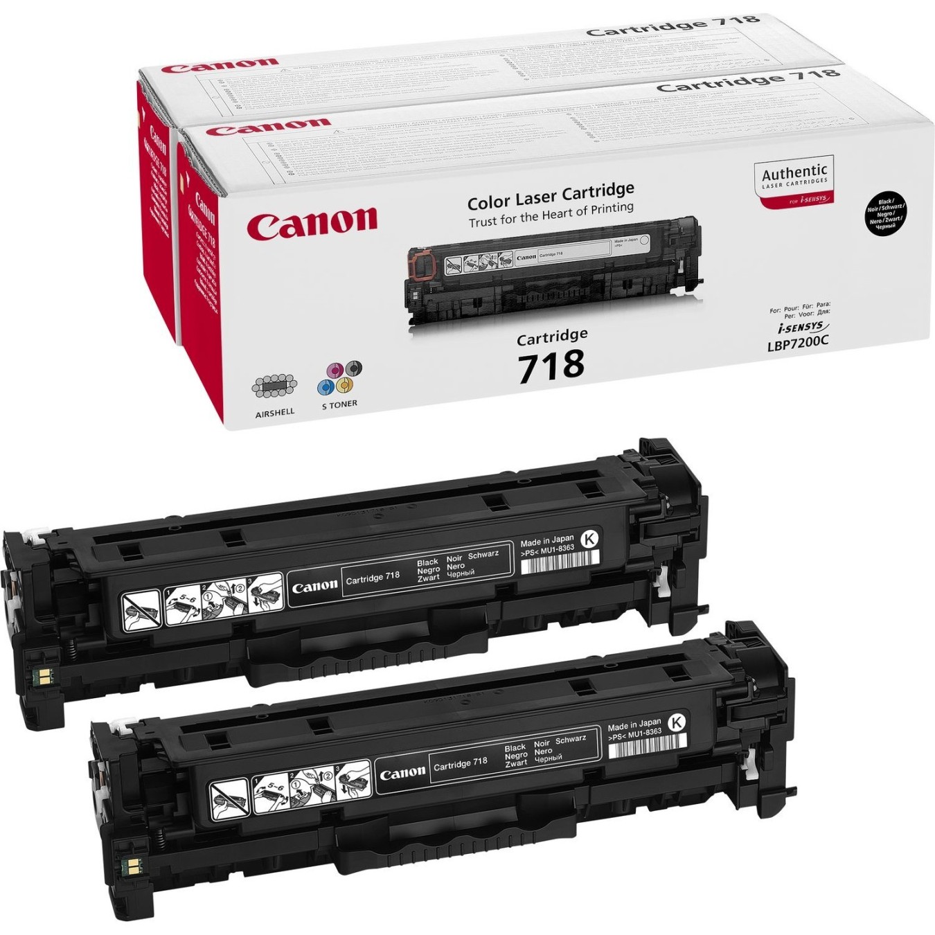 Canon Black Double Pack - 718BK - Double Pack — Buy in Cyprus with Fast Delivery
