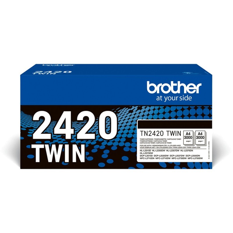 Buy Brother Toner - TN-2420TWIN - Black, 2-pack, up to 3,000 pages per ISO 19752 in Cyprus, Nicosia, Limassol, Larnaka, Pafos