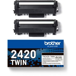 Buy Brother Toner - TN-2420TWIN - Black, 2-pack, up to 3,000 pages per ISO 19752 in Cyprus, Nicosia, Limassol, Larnaka, Pafos