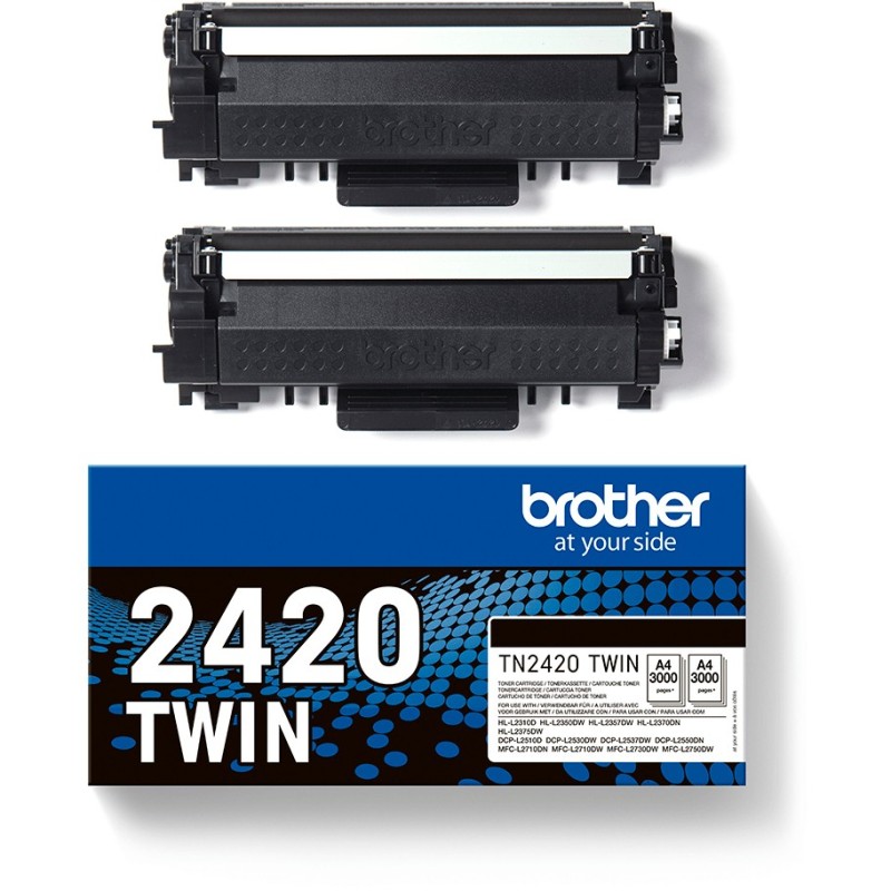 Buy Brother Toner - TN-2420TWIN - Black, 2-pack, up to 3,000 pages per ISO 19752 in Cyprus, Nicosia, Limassol, Larnaka, Pafos