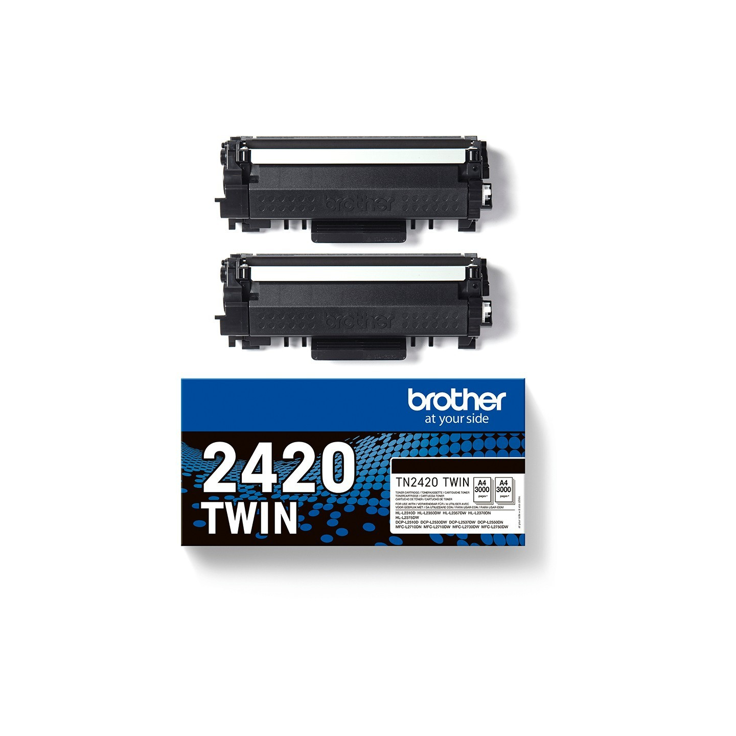 Brother Toner - TN-2420TWIN - Black, 2-pack, up to 3,000 pages per ISO 19752 — Buy in Cyprus with Fast Delivery