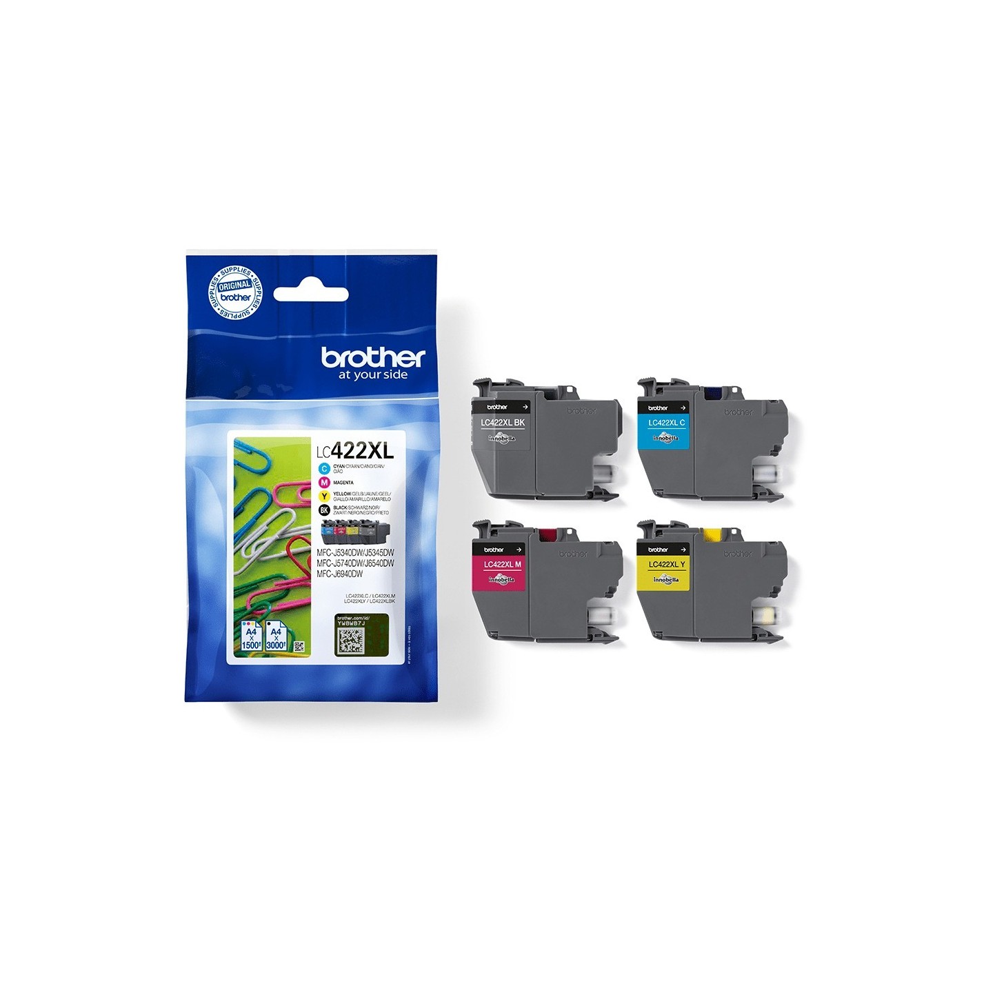 Brother Ink - LC422XLVAL - 4-pack (BKCMY) — Buy in Cyprus with Fast Delivery