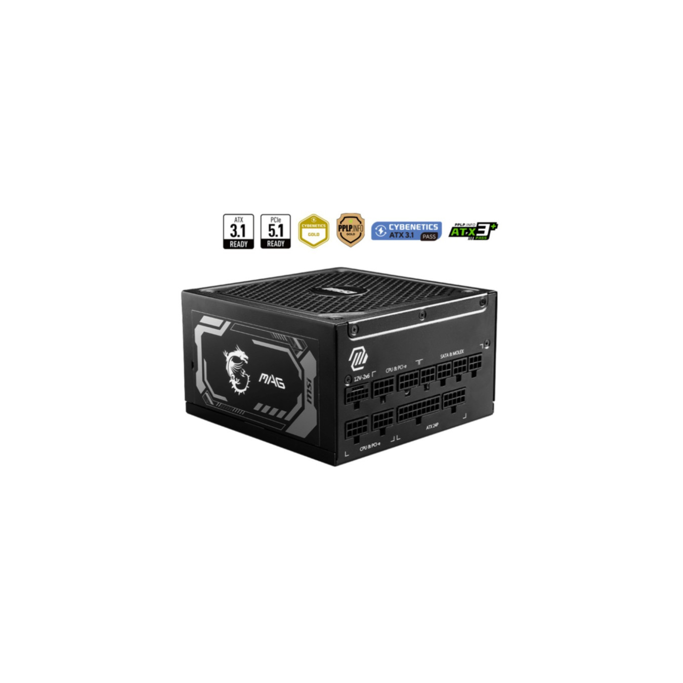 MSI MAG A1000GL PCIe5 1000W - 80 PLUS Gold, Fully-Modular, 12VHPWR (16-pin) — Buy in Cyprus with Fast Delivery