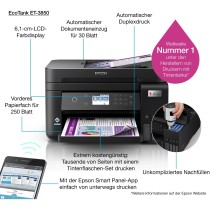 Epson EcoTank Inkjet Printer - ET-3850 - 3-in-1, A4, Wi-Fi WLAN, ADF, Duplex — Buy in Cyprus with Fast Delivery