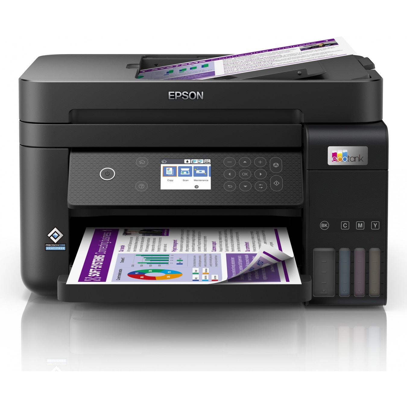 Epson EcoTank Inkjet Printer - ET-3850 - 3-in-1, A4, Wi-Fi WLAN, ADF, Duplex — Buy in Cyprus with Fast Delivery