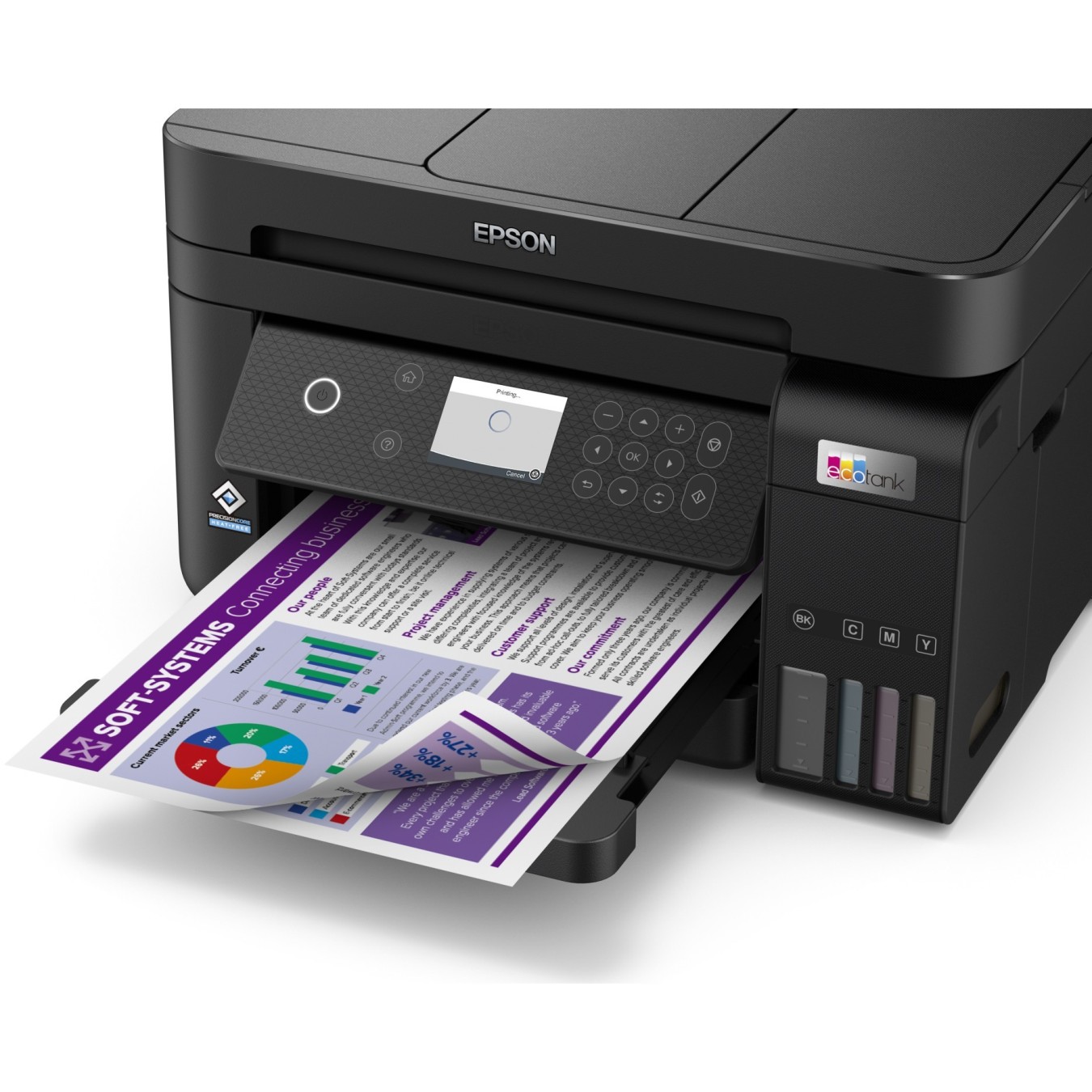 Epson EcoTank Inkjet Printer - ET-3850 - 3-in-1, A4, Wi-Fi WLAN, ADF, Duplex — Buy in Cyprus with Fast Delivery