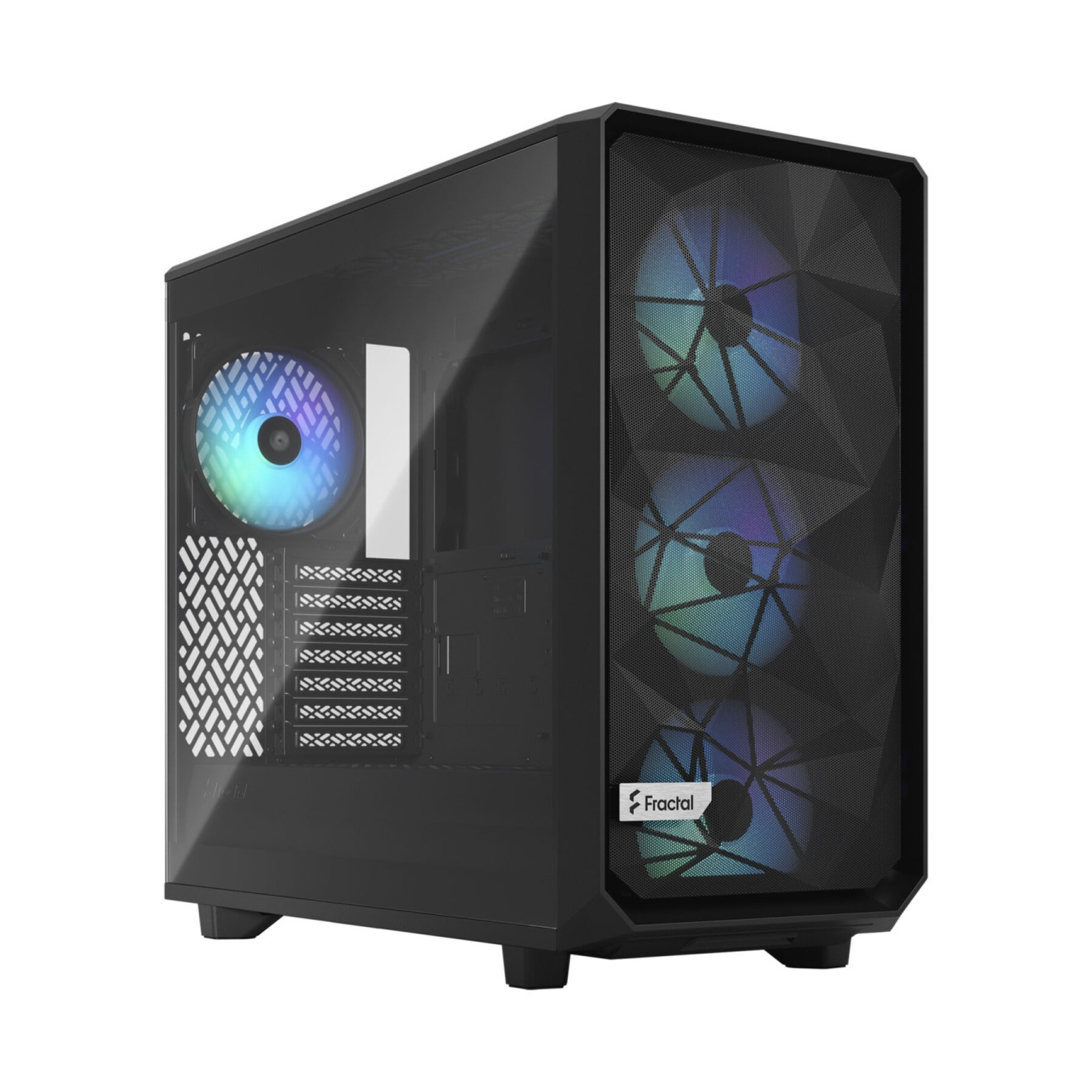 Fractal Meshify 2 Lite RGB TG Tint - Black - Tempered Glass, RGB, Mid-Tower, E-ATX Support — Buy in Cyprus with Fast Delivery