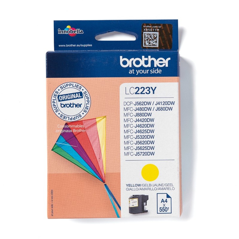 Buy Brother Ink - LC-223Y - Yellow up to 550 pages per ISO IEC 24711 in Cyprus, Nicosia, Limassol, Larnaka, Pafos