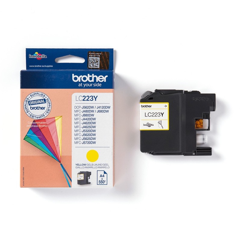 Buy Brother Ink - LC-223Y - Yellow up to 550 pages per ISO IEC 24711 in Cyprus, Nicosia, Limassol, Larnaka, Pafos