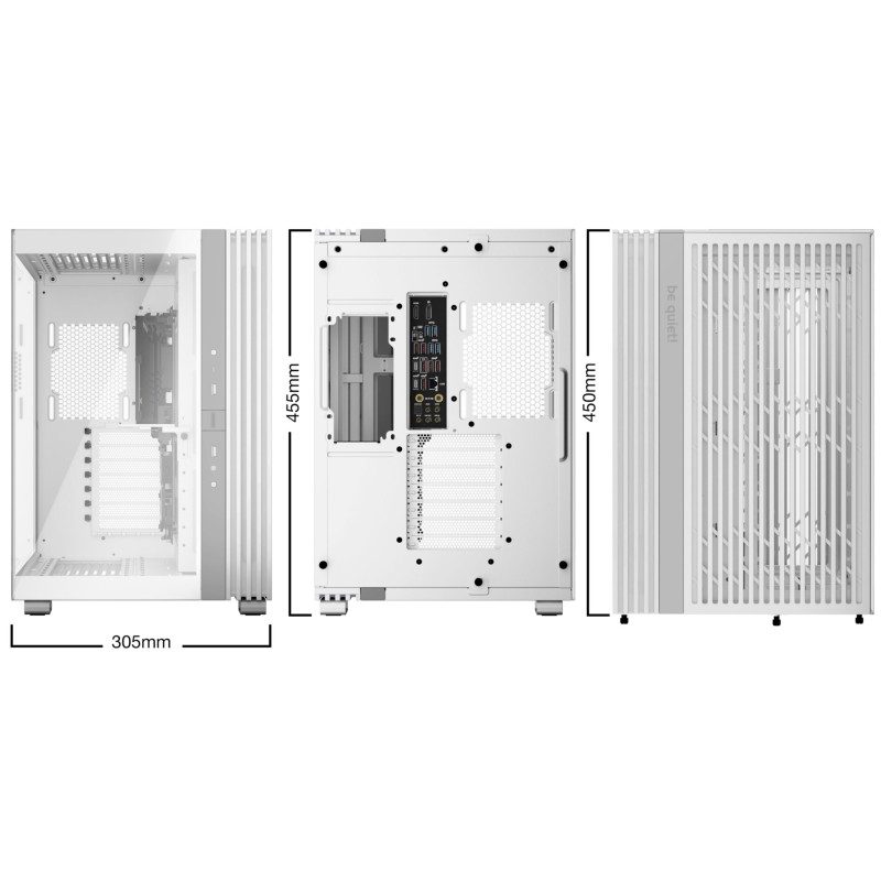 Buy be quiet! Light Base 600 DX - Mid-Tower PC Case (White) - ATX, ARGB LED, 400... in Cyprus, Nicosia, Limassol, Larnaka, Pafos