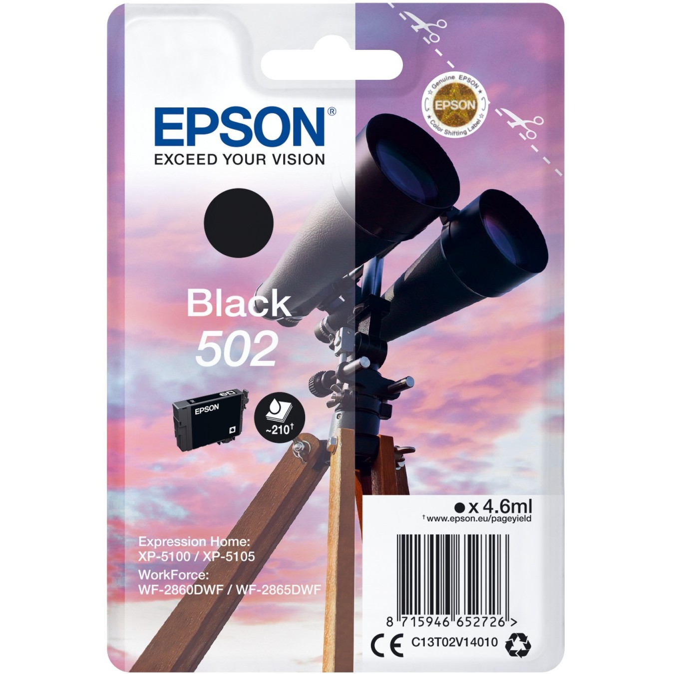 Epson 502 - C13T02V14010 - Black — Buy in Cyprus with Fast Delivery