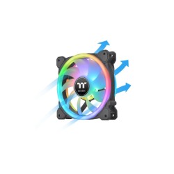 Buy Thermaltake SWAFAN 12 Premium - 3-Pack 120mm RGB Case Fans, Black, Hydraulic... in Cyprus, Nicosia, Limassol, Larnaka, Pafos