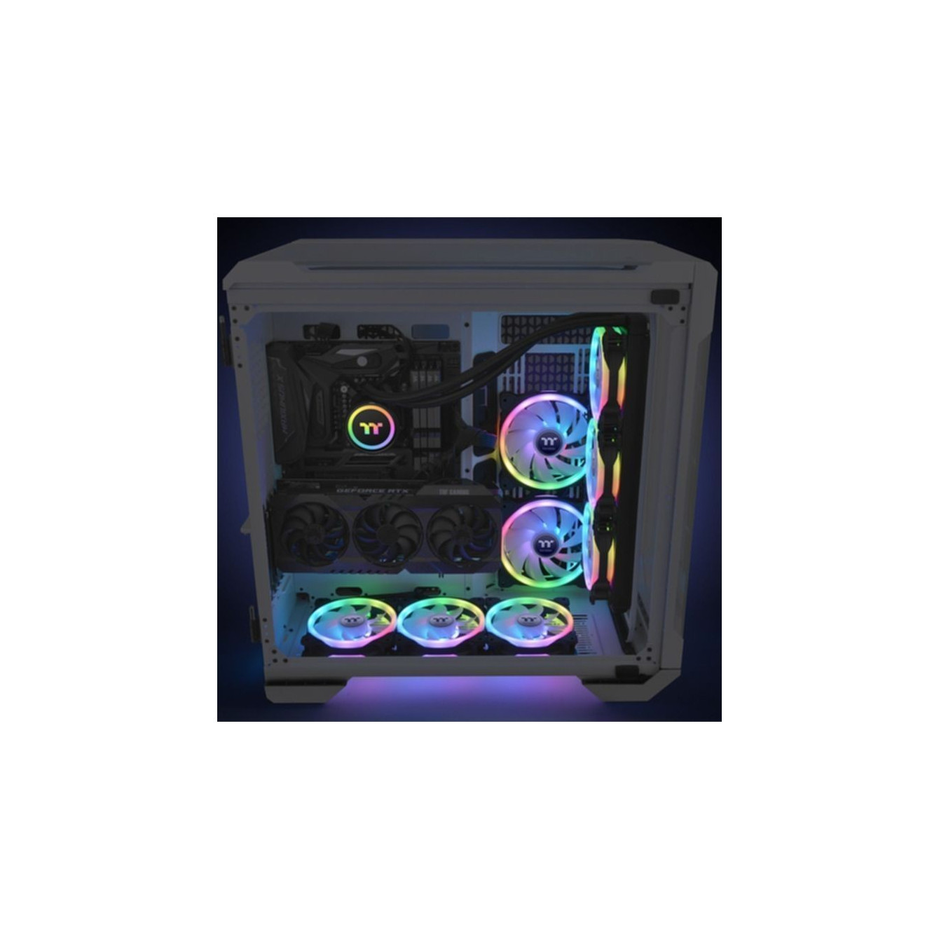 Thermaltake SWAFAN 12 Premium - 3-Pack 120mm RGB Case Fans, Black, Hydraulic Bearing — Buy in Cyprus with Fast Delivery