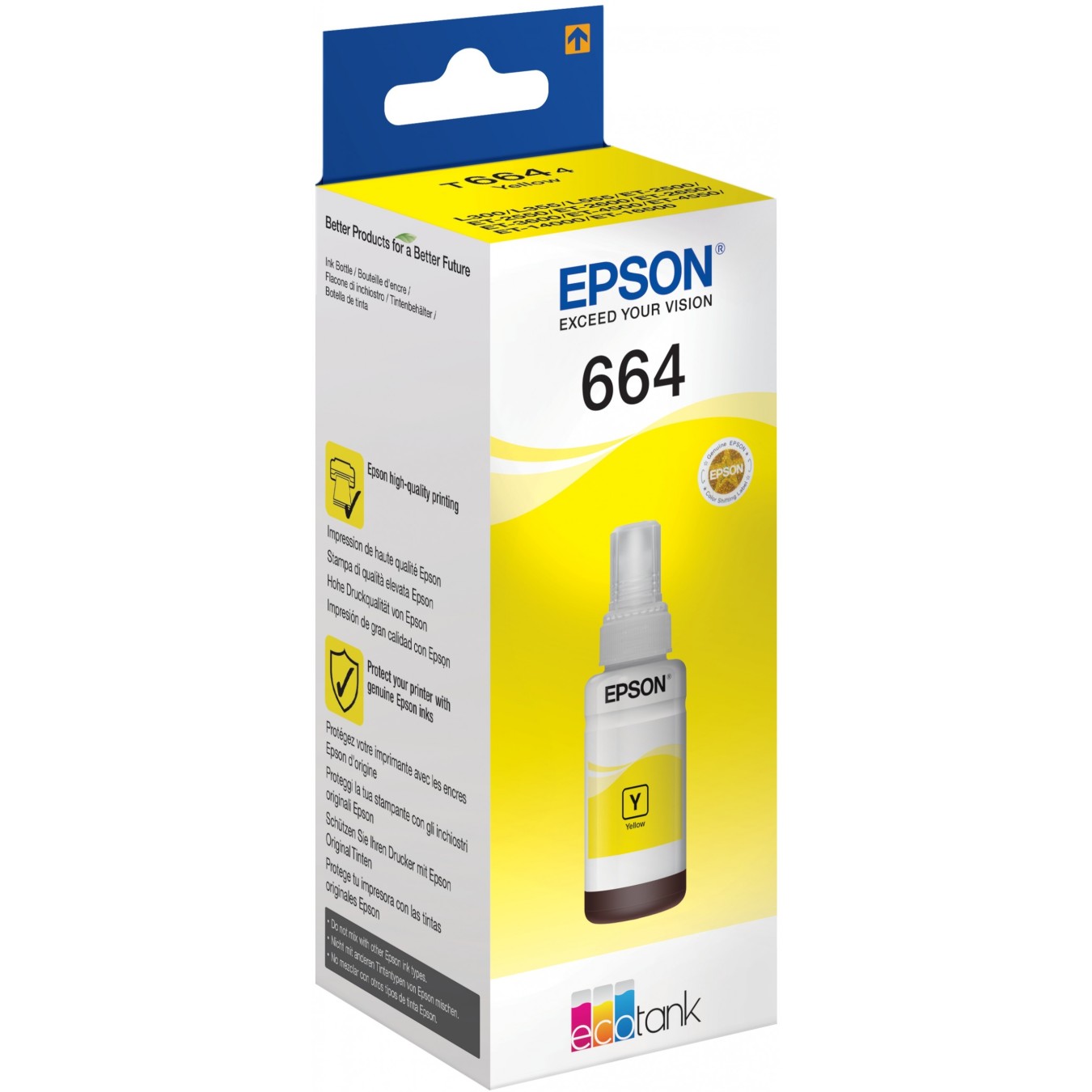 Epson Ink Cartridge - T6644 - Yellow 70ml 1-pack (A) — Buy in Cyprus with Fast Delivery