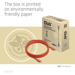 Buy Club3D USB 2 Type-C Cable PD 240W 480Mbps 3m Stainless Steel in Cyprus, Nicosia, Limassol, Larnaka, Pafos