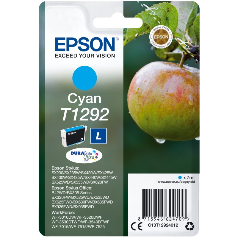 Buy Epson - T1292 - Cyan in Cyprus, Nicosia, Limassol, Larnaka, Pafos