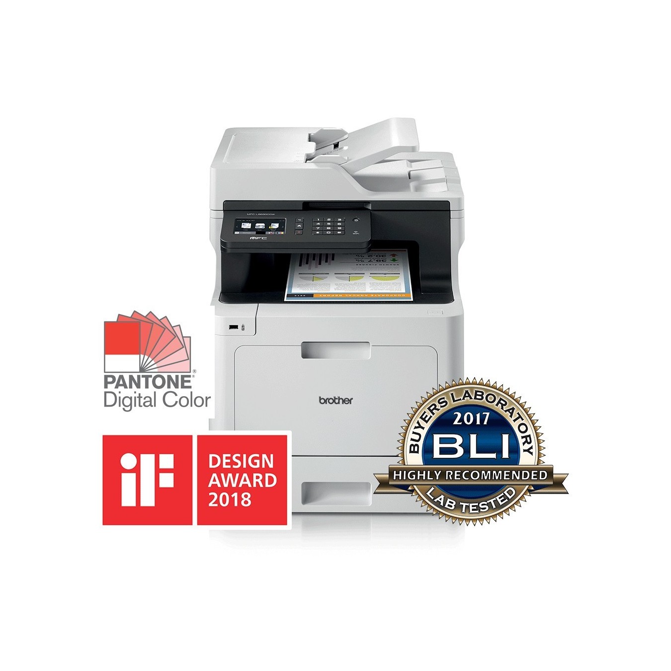 Brother Color Laser Printer - MFC-L8690CDW - 4in1 A4 LAN WLAN Duplex ADF — Buy in Cyprus with Fast Delivery