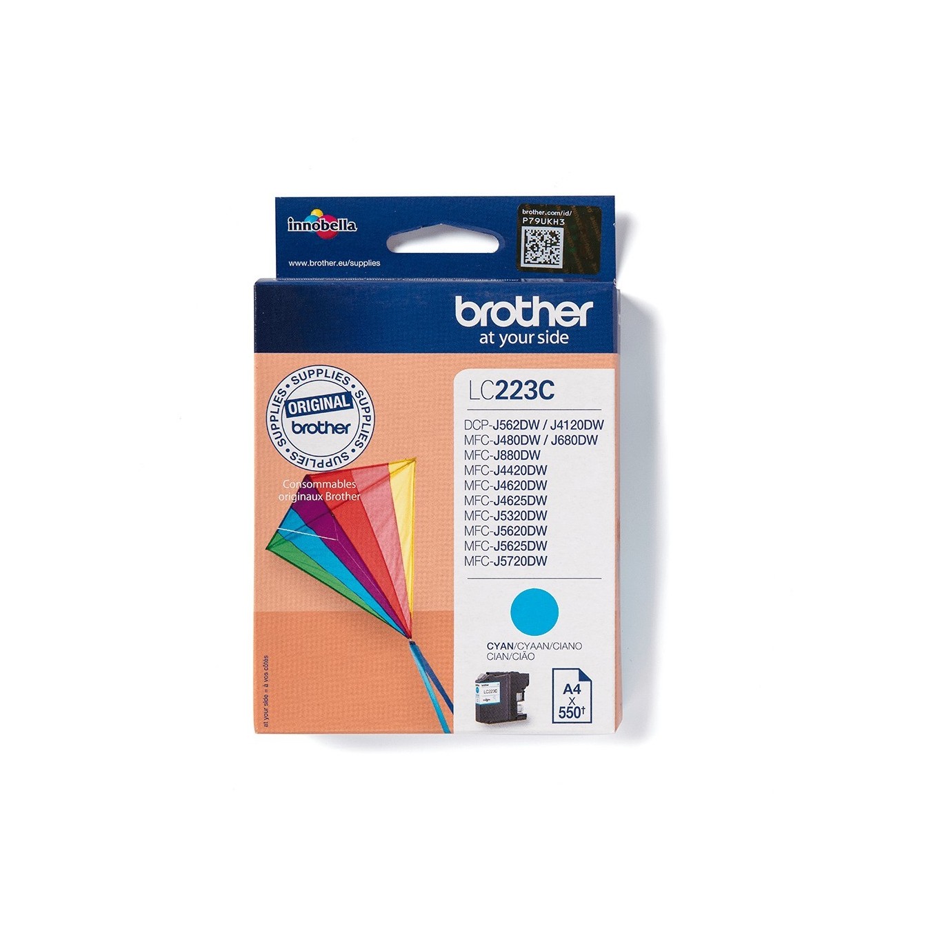 Brother Ink Cartridge - LC-223C - Cyan up to 550 pages per ISO/IEC 24711 — Buy in Cyprus with Fast Delivery