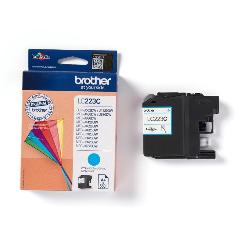 Buy Brother Ink Cartridge - LC-223C - Cyan up to 550 pages per ISO/IEC 24711 in Cyprus, Nicosia, Limassol, Larnaka, Pafos