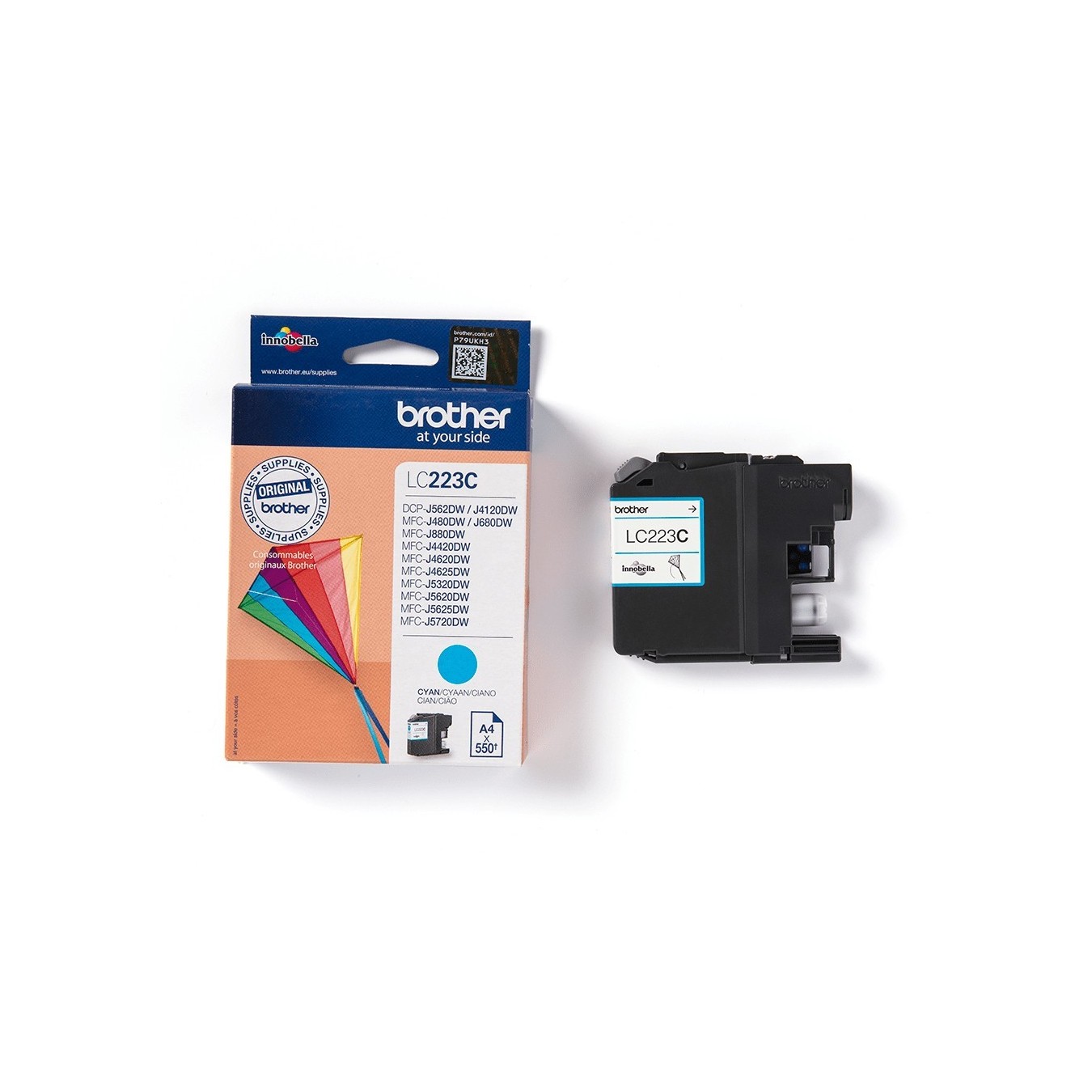 Brother Ink Cartridge - LC-223C - Cyan up to 550 pages per ISO/IEC 24711 — Buy in Cyprus with Fast Delivery
