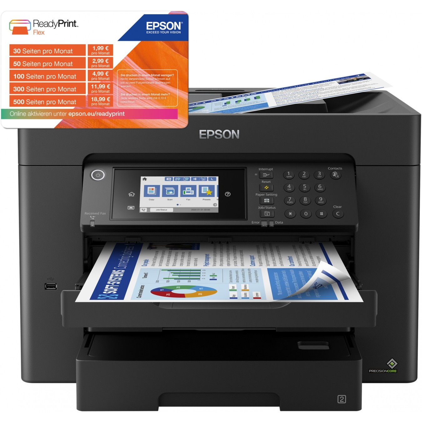 T Epson WorkForce - WF-7840DTWF - 4in1 A4 A3 LAN Wi-Fi ADF Duplex — Buy in Cyprus with Fast Delivery