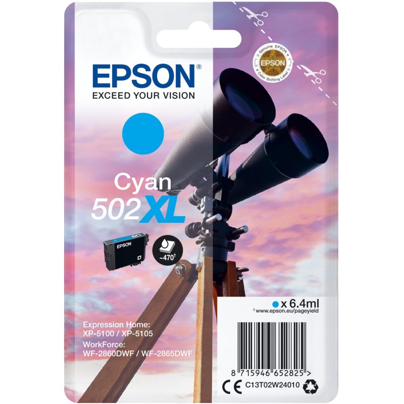 Buy Epson Ink - 502XL - Cyan 1LB Singlepack in Cyprus, Nicosia, Limassol, Larnaka, Pafos