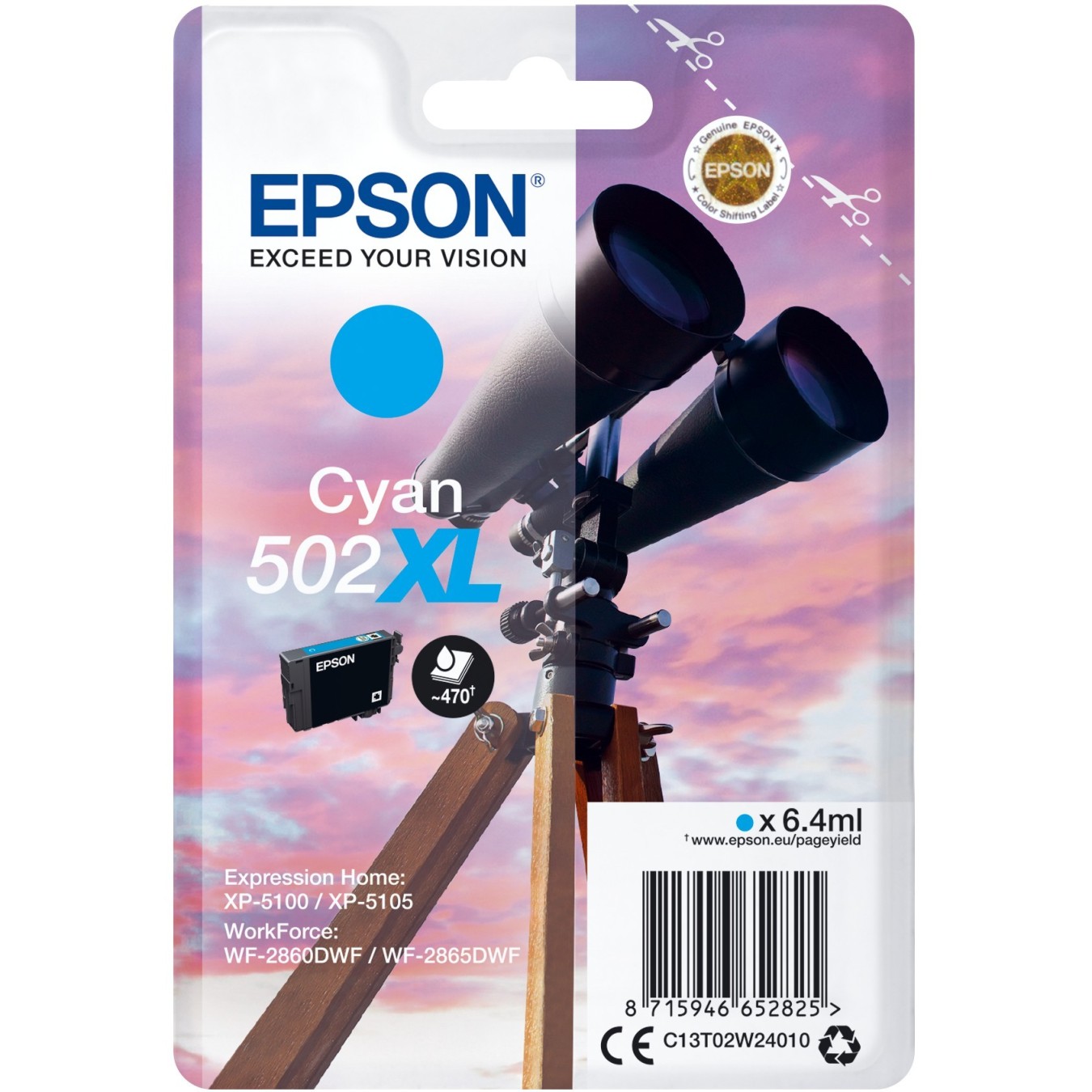 Epson Ink - 502XL - Cyan 1LB Singlepack — Buy in Cyprus with Fast Delivery