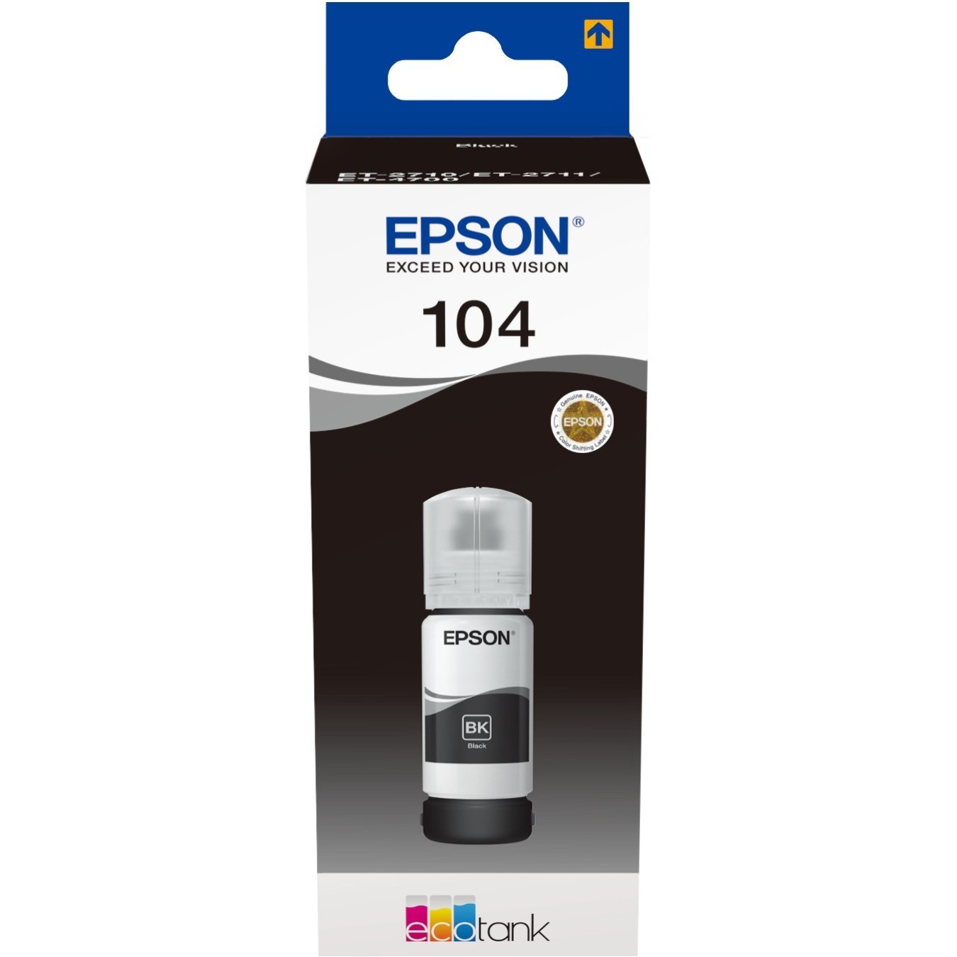 Epson Ink 104 EcoTank - C13T00P140 - Black up to 4,500 pages — Buy in Cyprus with Fast Delivery