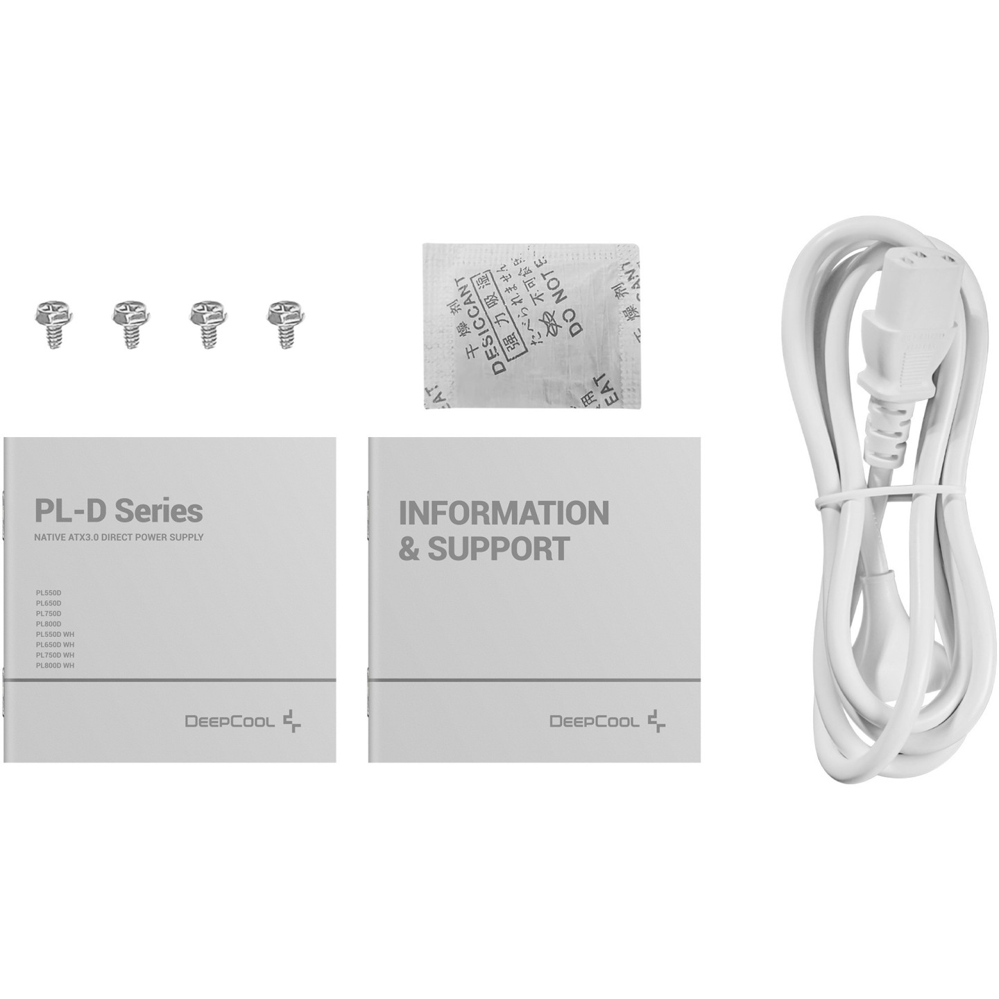 DeepCool PL750D 750W ATX 3.1 Non-Modular PSU - White (Boxed) — Buy in Cyprus with Fast Delivery