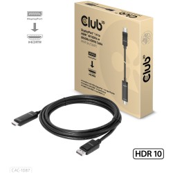 Buy Club3D DisplayPort Cable - DisplayPort 1.4 to HDMI HDR 8K60Hz active 3m in Cyprus, Nicosia, Limassol, Larnaka, Pafos