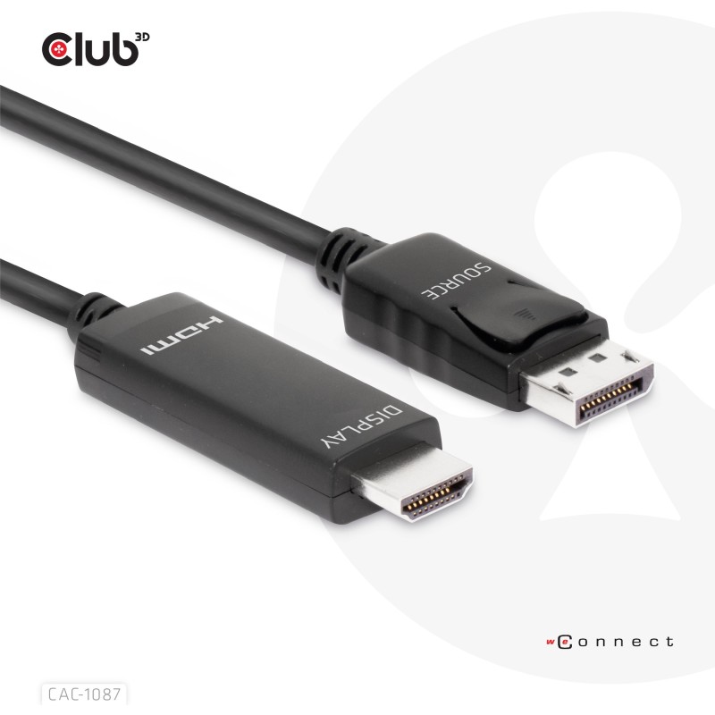 Buy Club3D DisplayPort Cable - DisplayPort 1.4 to HDMI HDR 8K60Hz active 3m in Cyprus, Nicosia, Limassol, Larnaka, Pafos