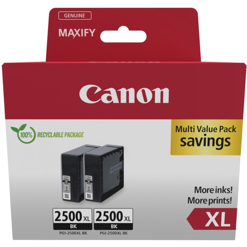 Buy Canon Ink PGI-2500XL - 9254B011 - 2-pack Black in Cyprus, Nicosia, Limassol, Larnaka, Pafos