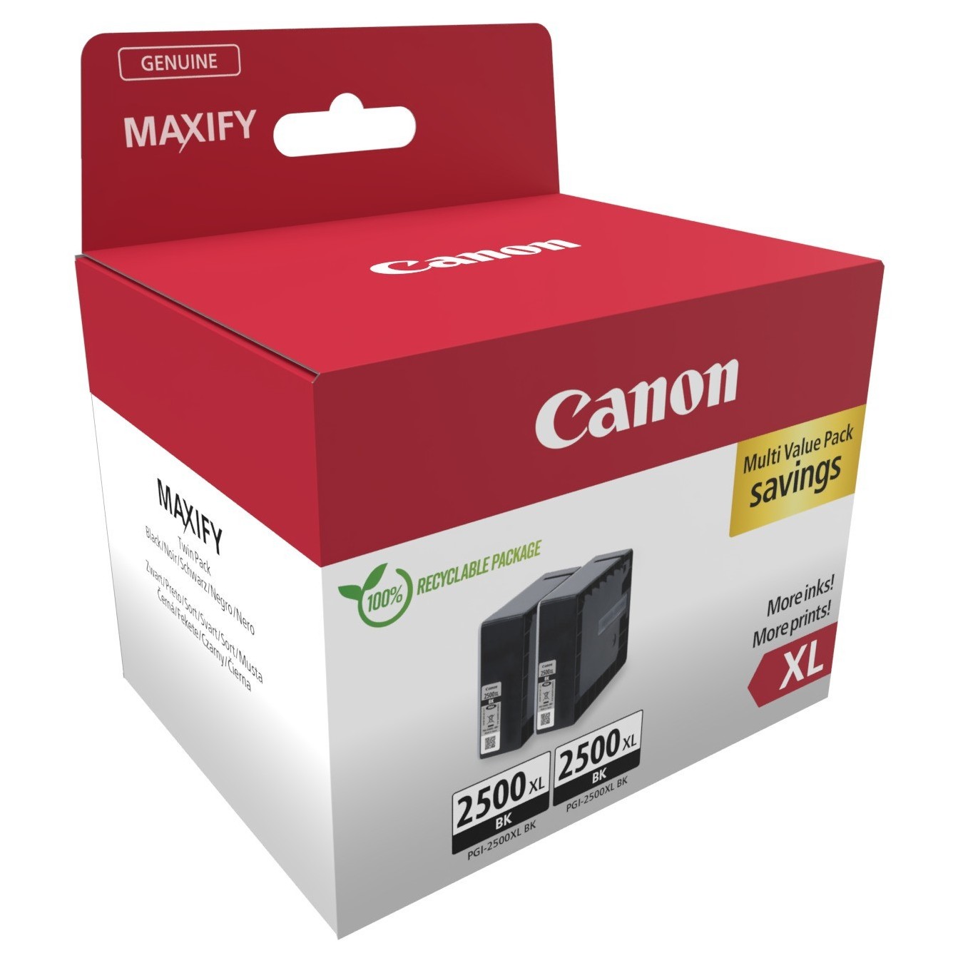 Canon Ink PGI-2500XL - 9254B011 - 2-pack Black — Buy in Cyprus with Fast Delivery