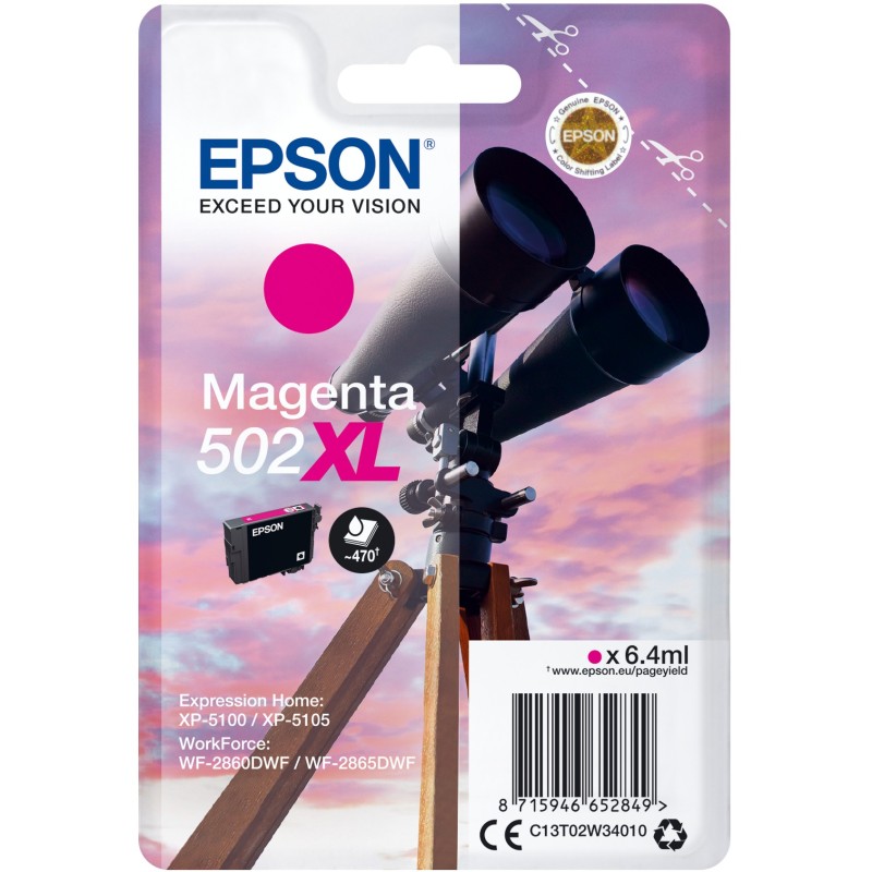 Buy Epson 502 - C13T02W34010 - magenta HC in Cyprus, Nicosia, Limassol, Larnaka, Pafos