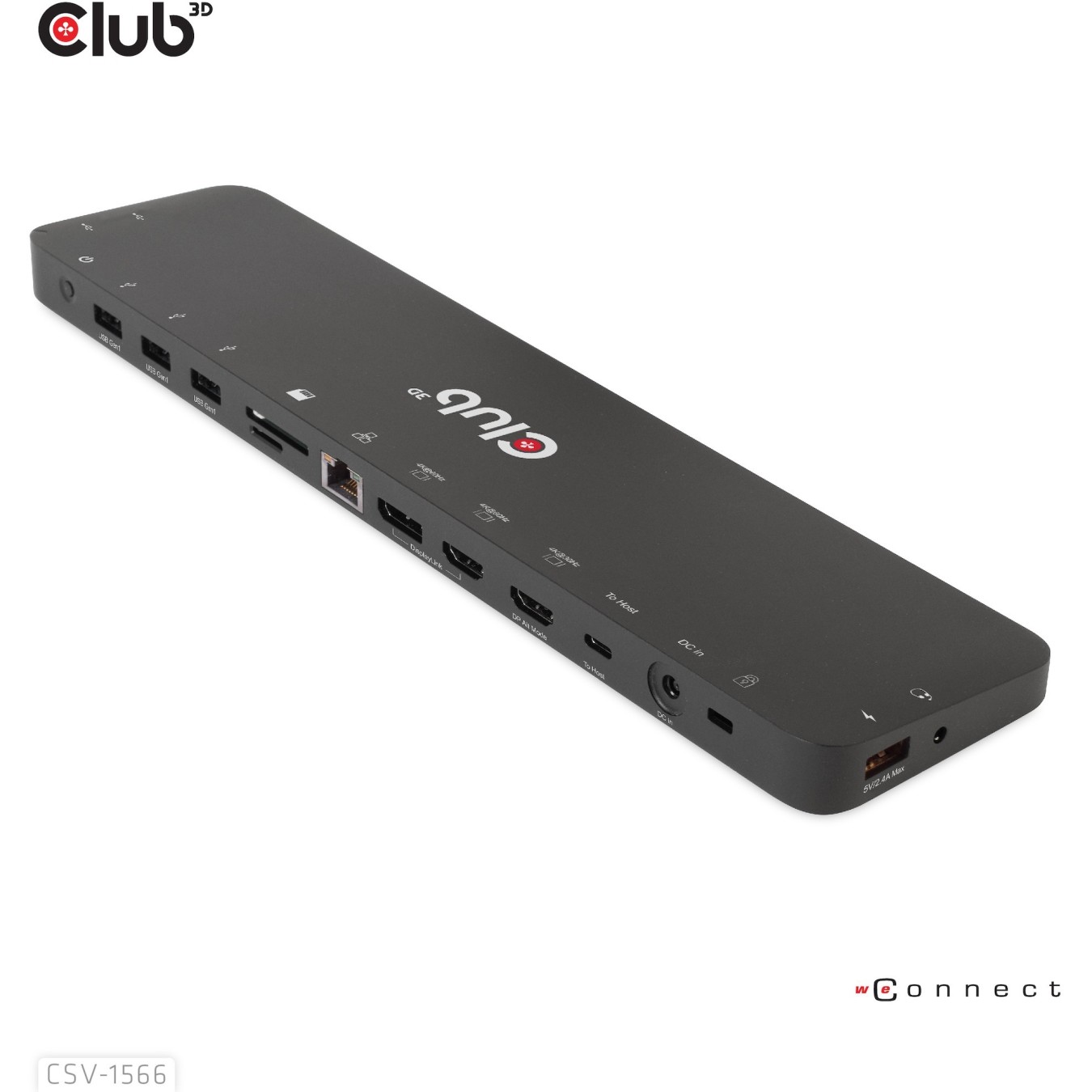 Club3D 4K ChargingDock USB-C - 6x USB3, DP, 2x HDMI, LAN, 120W — Buy in Cyprus with Fast Delivery