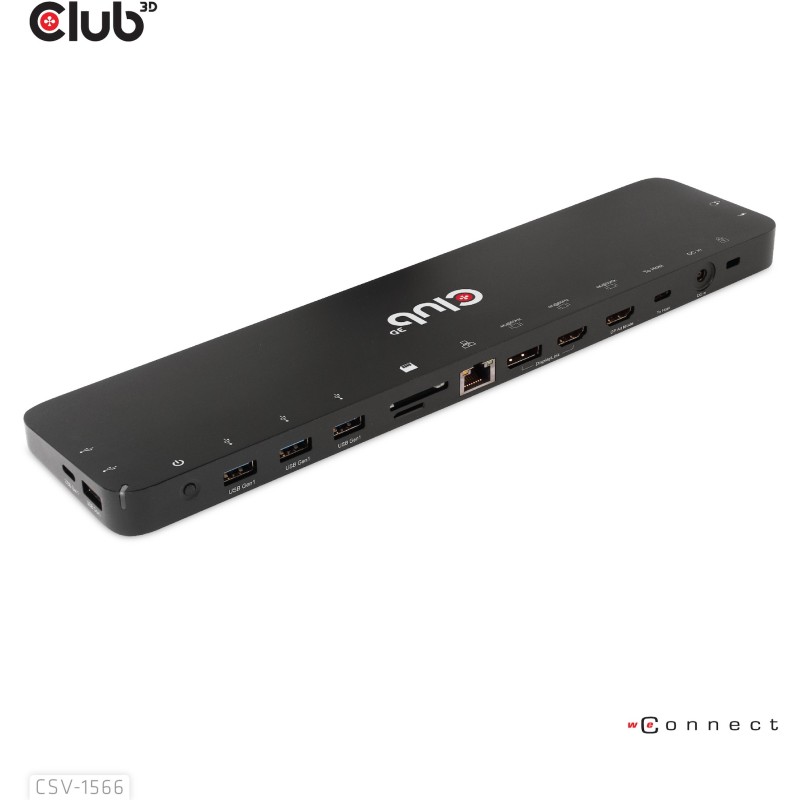 Buy Club3D 4K ChargingDock USB-C - 6x USB3, DP, 2x HDMI, LAN, 120W in Cyprus, Nicosia, Limassol, Larnaka, Pafos