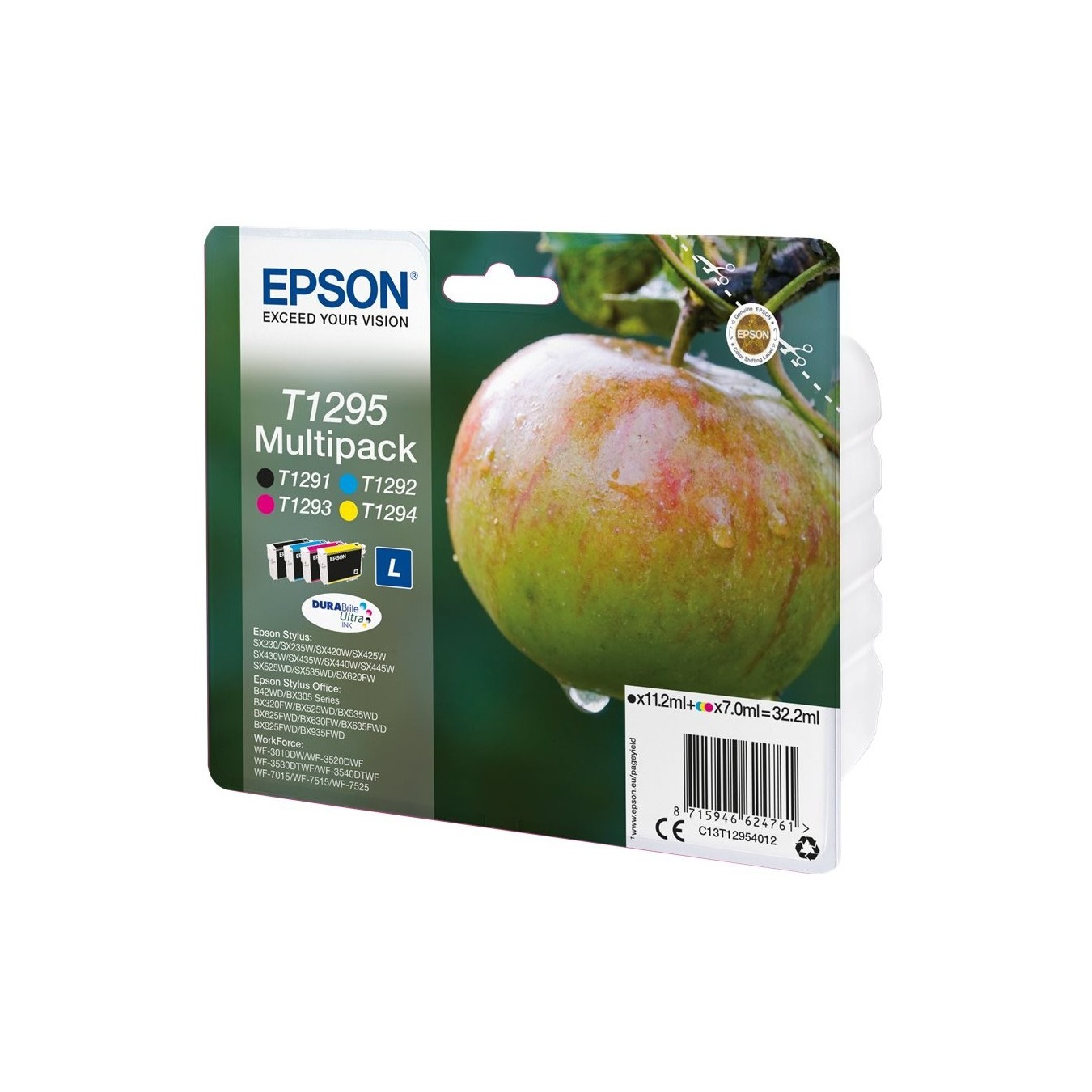 Epson Ink - T1295 - 4-pack Black + Color — Buy in Cyprus with Fast Delivery