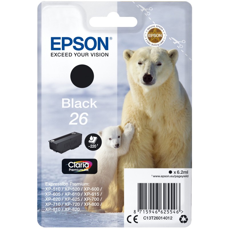 Buy Epson - C13T26014012 - Black in Cyprus, Nicosia, Limassol, Larnaka, Pafos