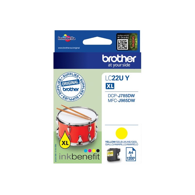 Buy Brother - LC22UY - Yellow in Cyprus, Nicosia, Limassol, Larnaka, Pafos