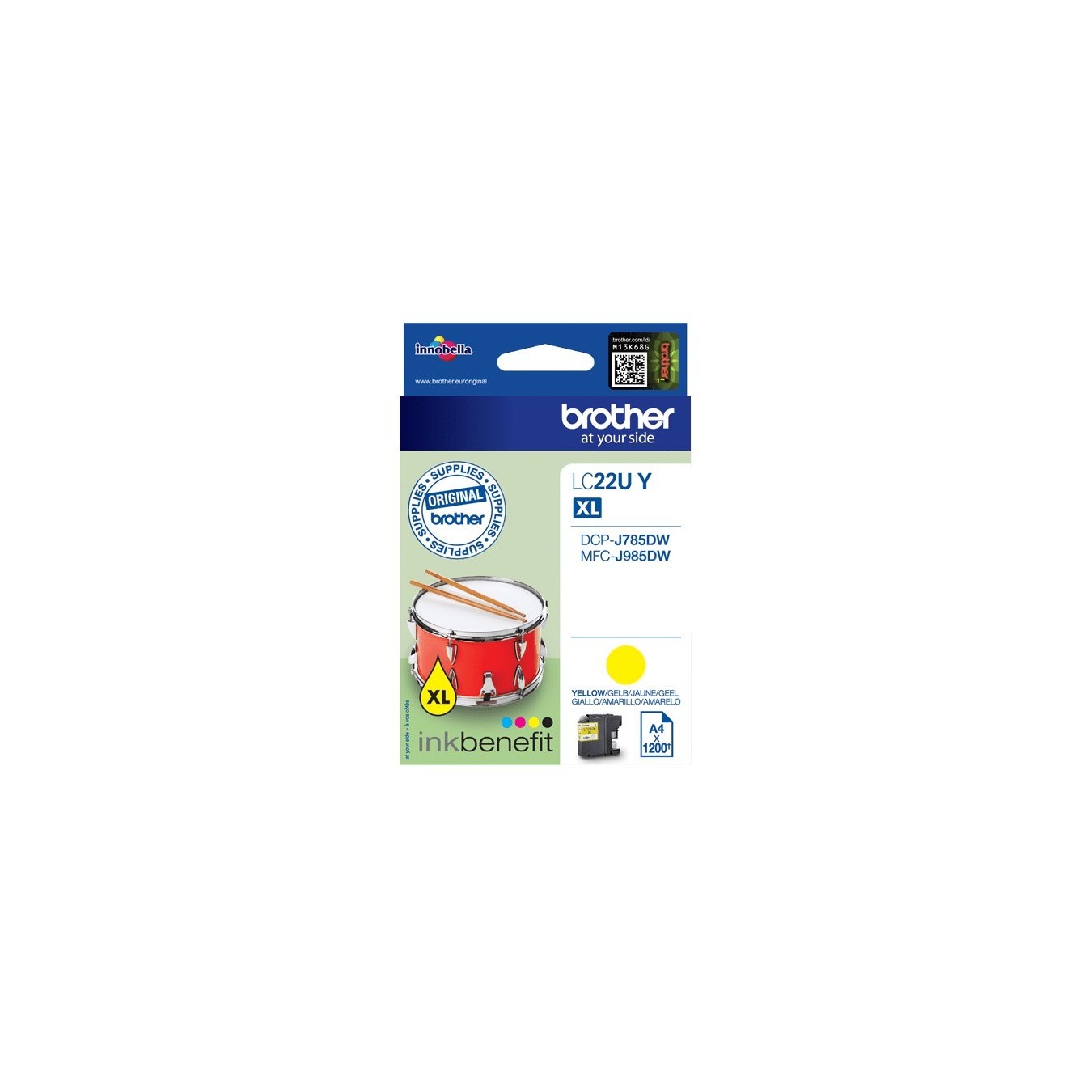 Brother - LC22UY - Yellow — Buy in Cyprus with Fast Delivery