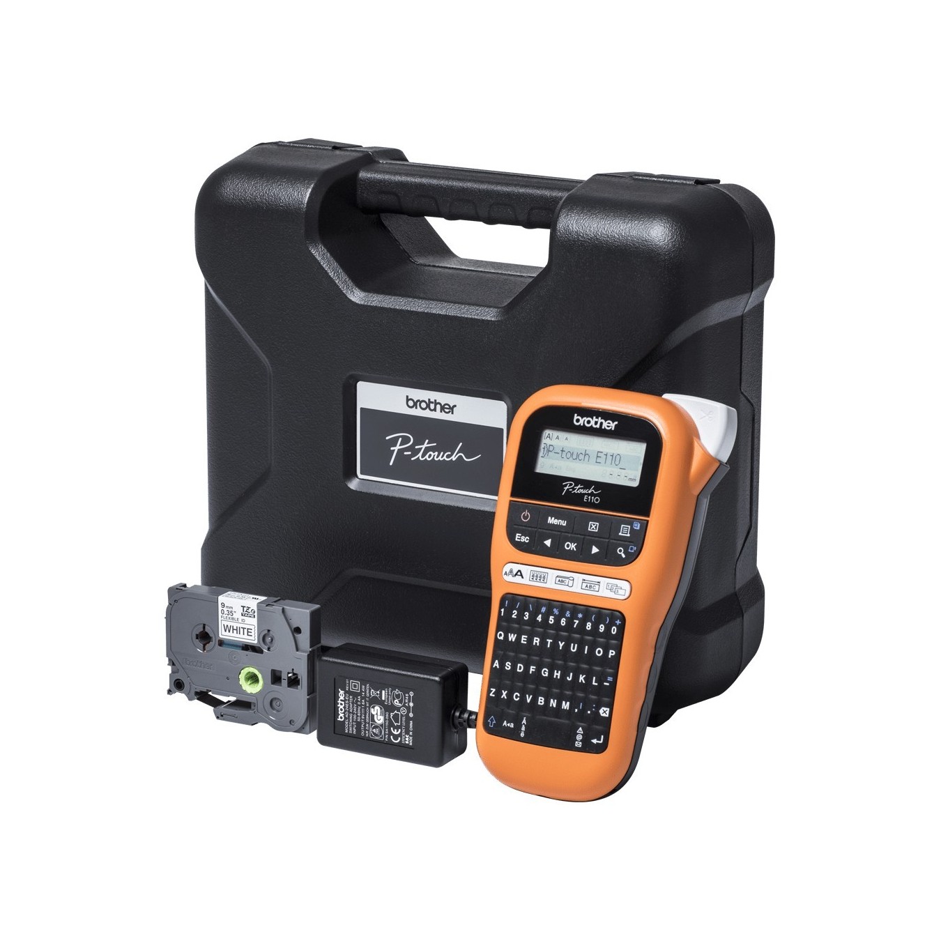 Brother P-Touch Label Printer - PT-E110VP - 3.5 6 9 12 mm Value Pack — Buy in Cyprus with Fast Delivery