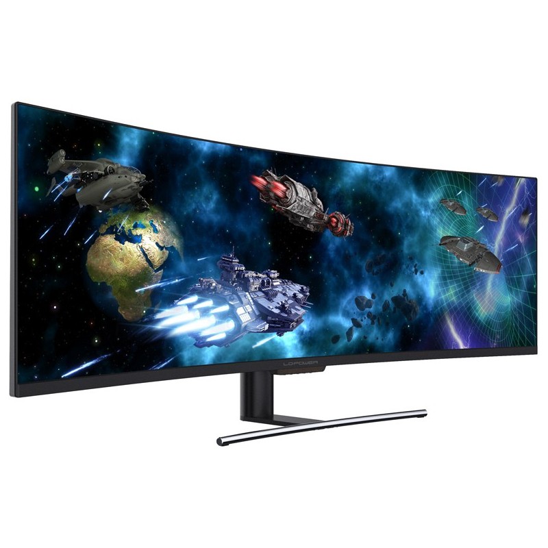 Buy LC-Power 124.5cm (49') - LC-M49-DFHD-144-C-Q - VA+DP+HDMI in Cyprus, Nicosia, Limassol, Larnaka, Pafos