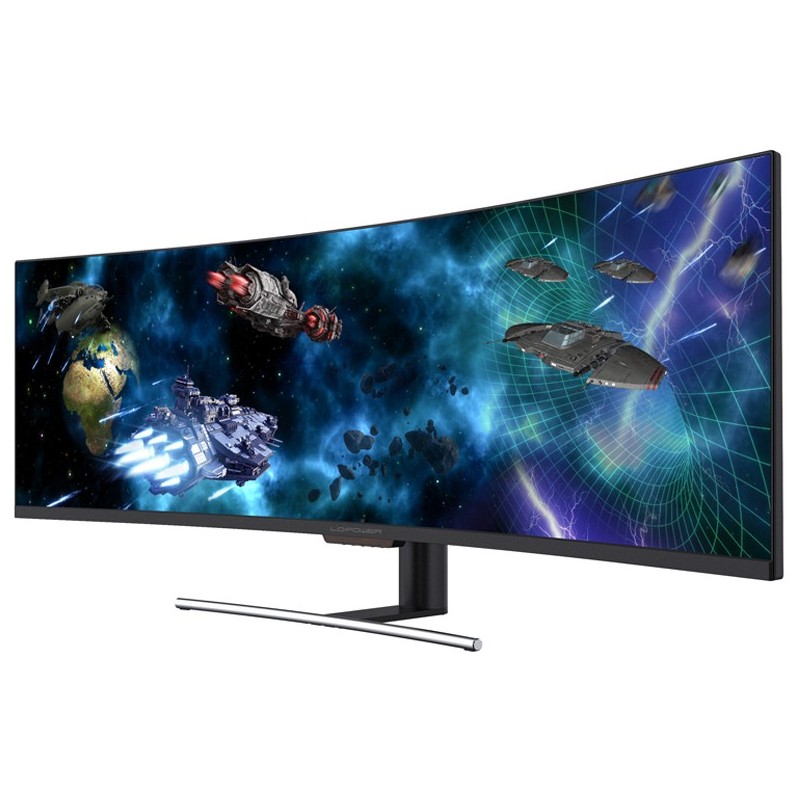 Buy LC-Power 124.5cm (49') - LC-M49-DFHD-144-C-Q - VA+DP+HDMI in Cyprus, Nicosia, Limassol, Larnaka, Pafos
