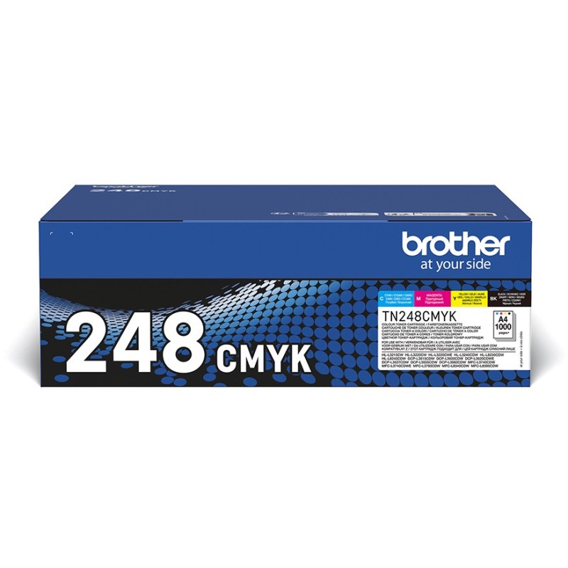 Buy Brother Toner - TN-248VAL - Value Pack 4-pack Black Cyan Magenta Yellow in Cyprus, Nicosia, Limassol, Larnaka, Pafos