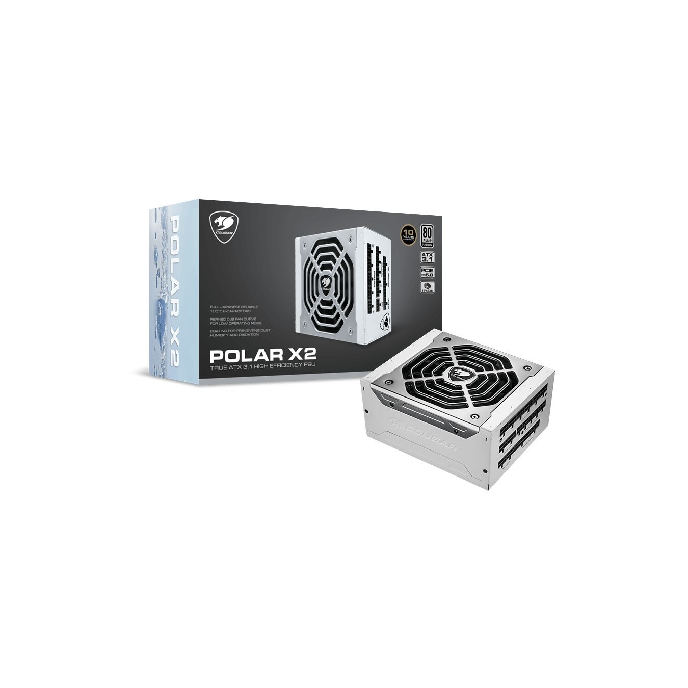 COUGAR Power Supply - POLAR X2 - 1050W ATX3.1 80 Plus Platinum Modular — Buy in Cyprus with Fast Delivery
