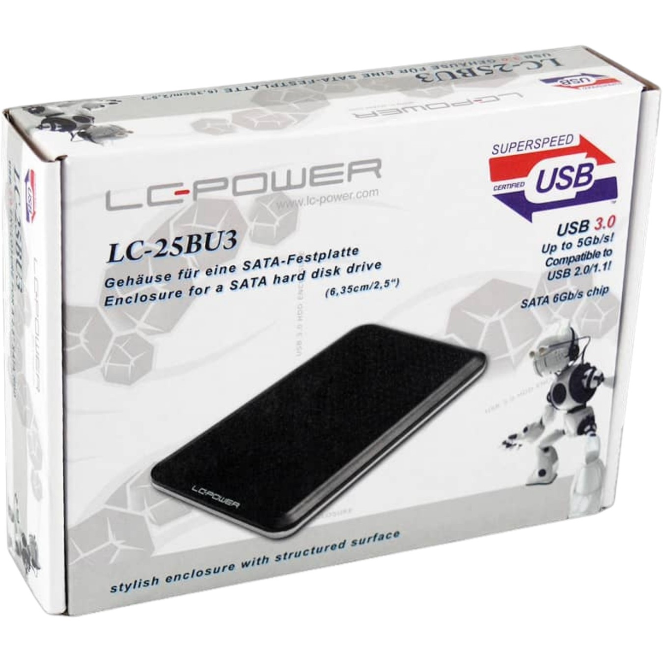 LC-Power 6cm SATA USB3 - Black — Buy in Cyprus with Fast Delivery